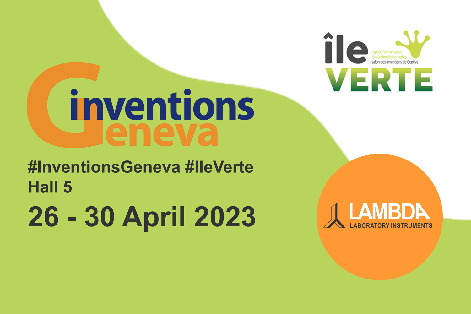 Unsere neusten Laborgeräte sind in der Ausstellung Île Verte (Halle 5) in Genf!